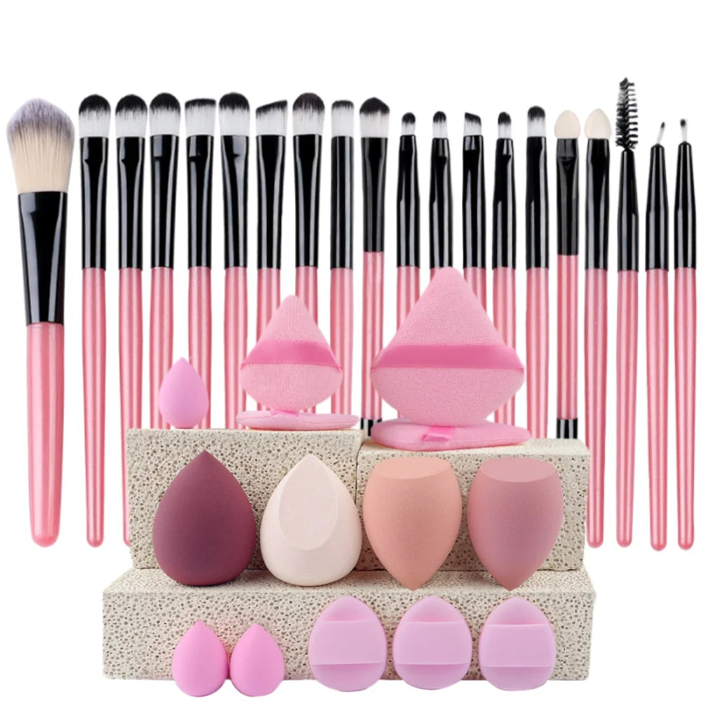 Ensemble 20 Pinceaux de Maquillage Synthétiques
