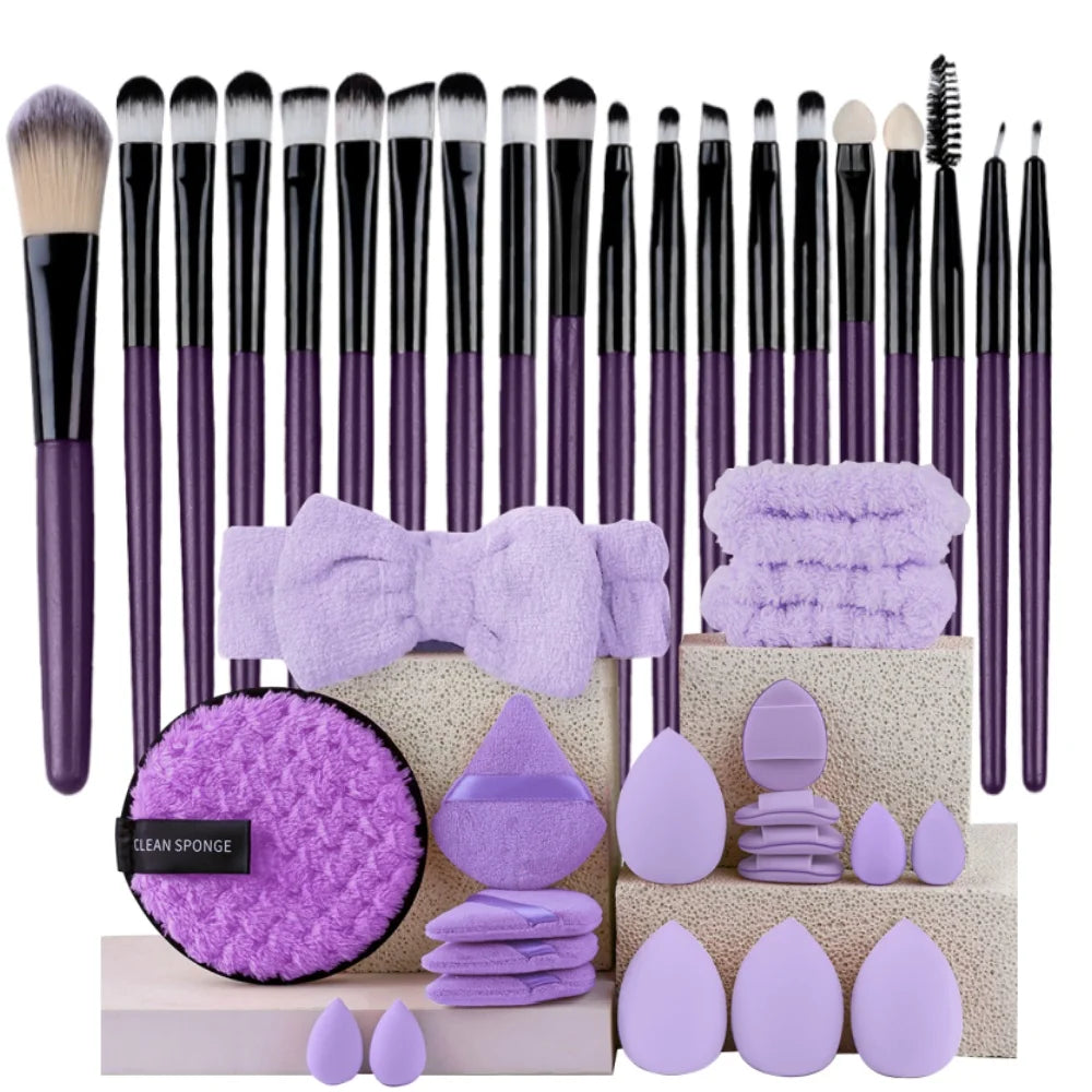 Ensemble 20 Pinceaux de Maquillage Synthétiques