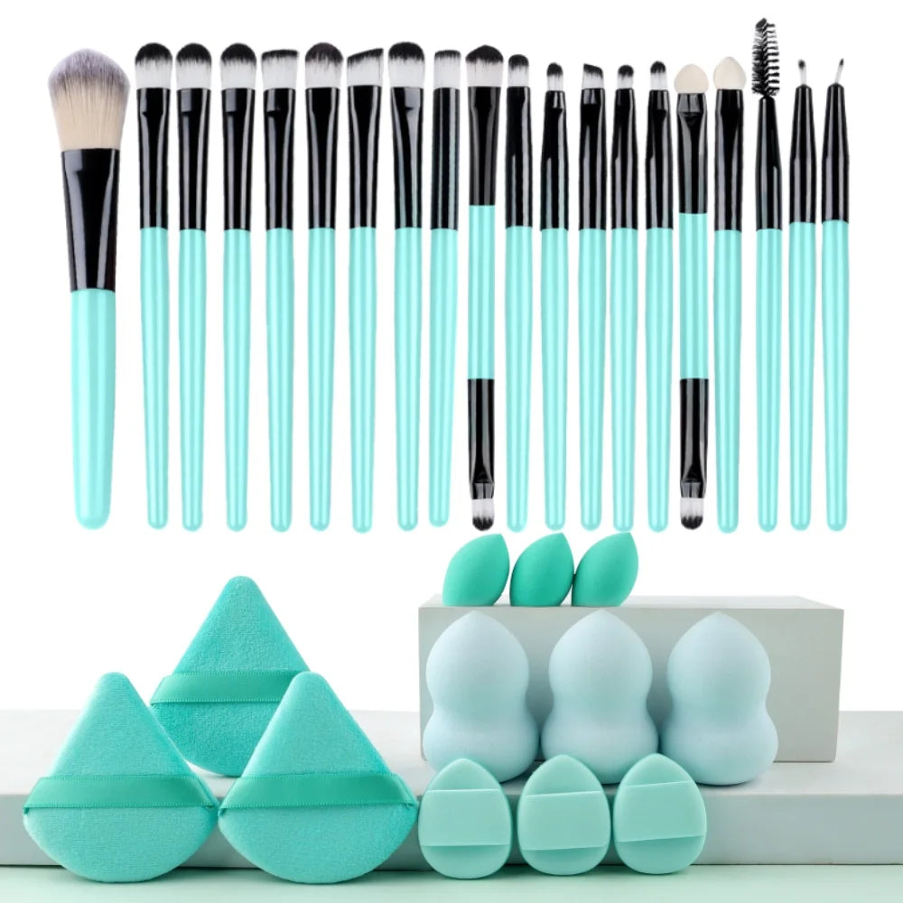 Ensemble 20 Pinceaux de Maquillage Synthétiques