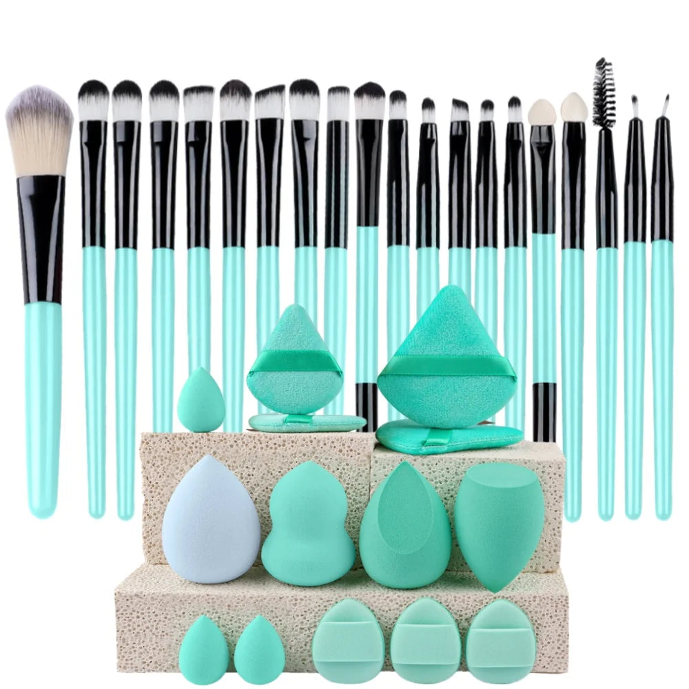 Ensemble 20 Pinceaux de Maquillage Synthétiques