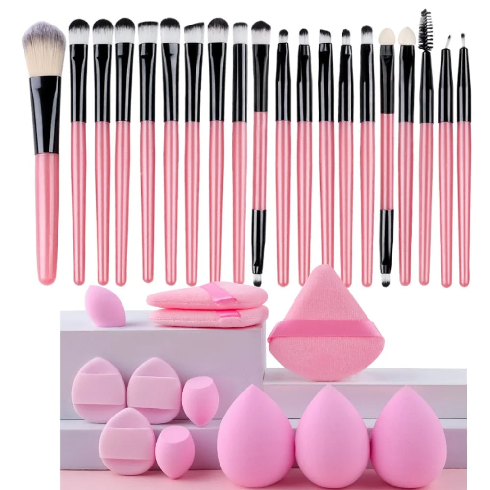 Ensemble 20 Pinceaux de Maquillage Synthétiques