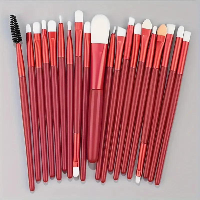 Ensemble 20 Pinceaux de Maquillage Synthétiques