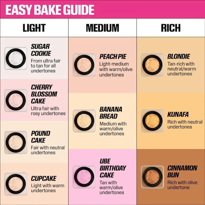 Huda Beauty Easy Bake – Poudre Libre Éclaircissante & Correctrice