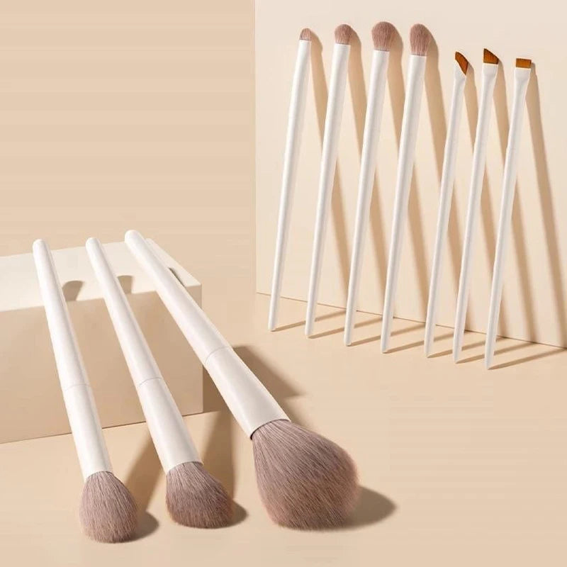 Ensemble de 12 pinceaux de maquillage pour le visage : fond de teint, anticernes, poudre, fard à paupières, blush, pinceau Kabuki, outil de beauté cosmétique pour le visage