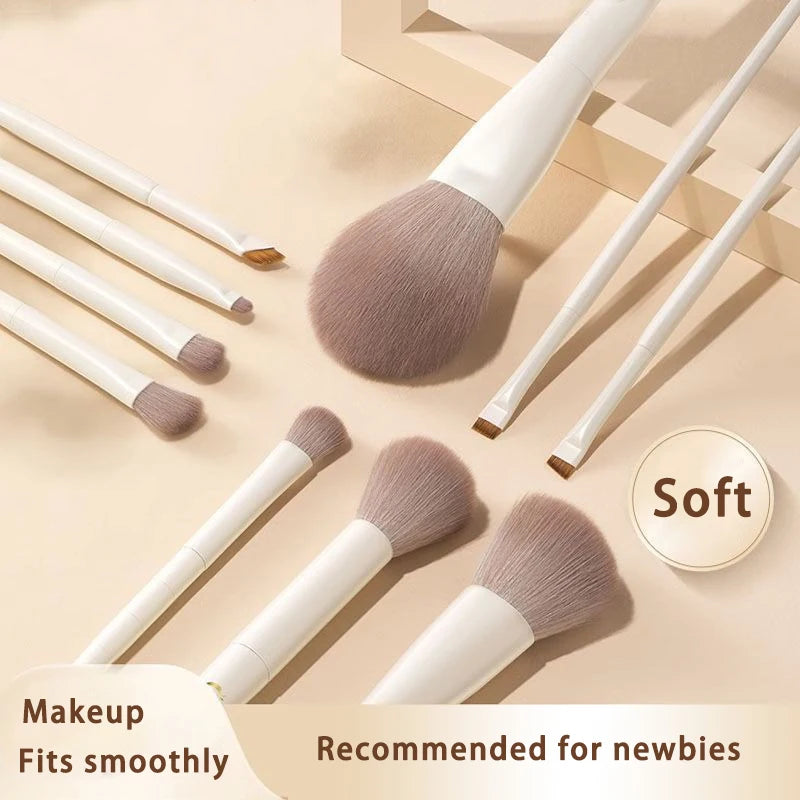 Ensemble de 12 pinceaux de maquillage pour le visage : fond de teint, anticernes, poudre, fard à paupières, blush, pinceau Kabuki, outil de beauté cosmétique pour le visage