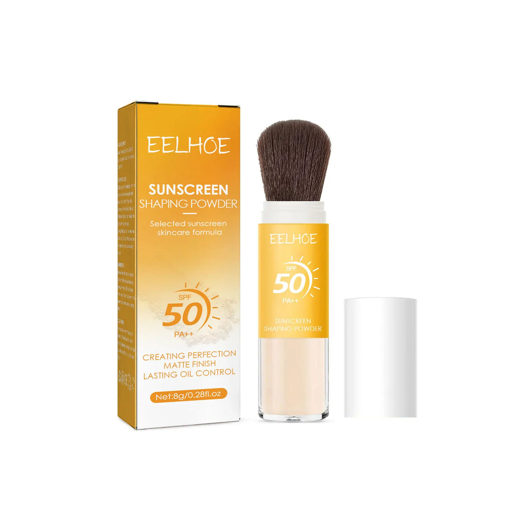 Poudre de Finition Maquillage SPF 50 – Contrôle Sébum, Waterproof & Longue Durée | EELHOE 8g