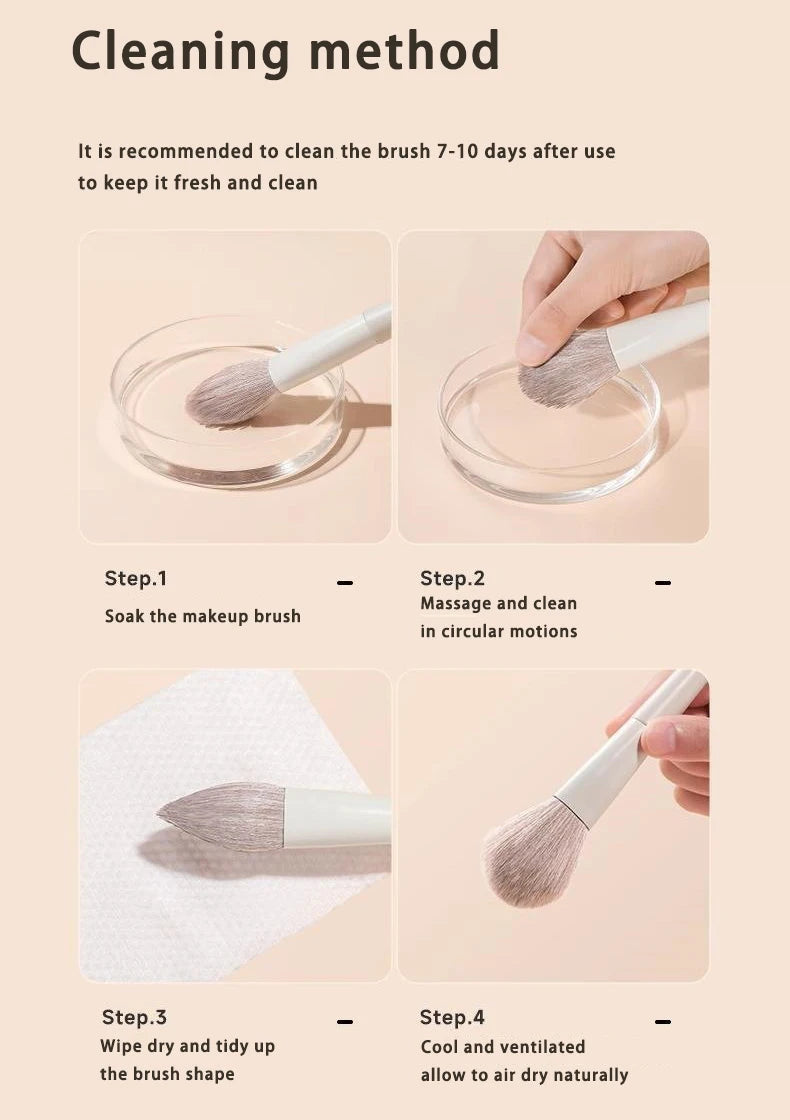 Ensemble de 12 pinceaux de maquillage pour le visage : fond de teint, anticernes, poudre, fard à paupières, blush, pinceau Kabuki, outil de beauté cosmétique pour le visage
