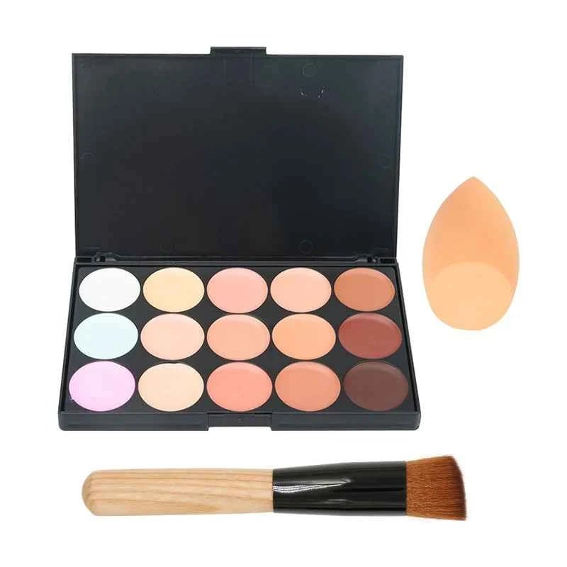 Correcteur de Visage Professionnel – Palette de 15 Teintes pour un Teint Parfait - SKINOVA
