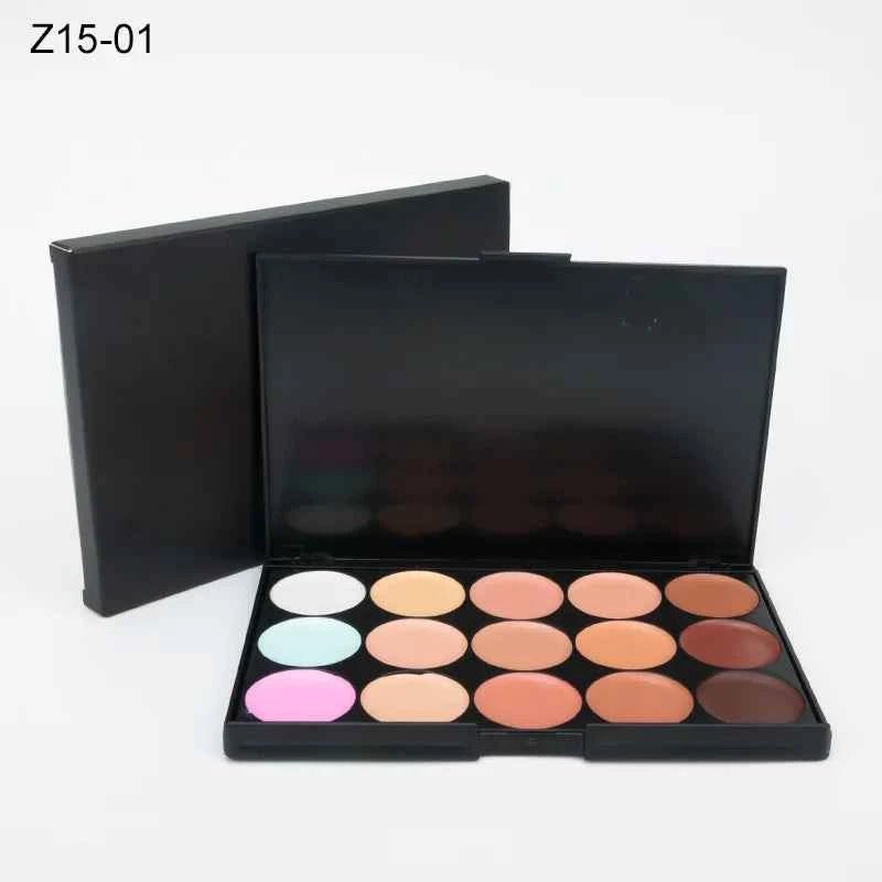 Correcteur de Visage Professionnel – Palette de 15 Teintes pour un Teint Parfait - SKINOVA