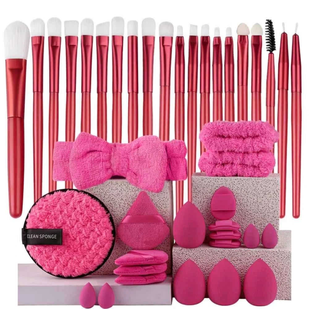 Ensemble de 20 Pinceaux de Maquillage Professionnels pour un Fini Parfait - SKINOVA
